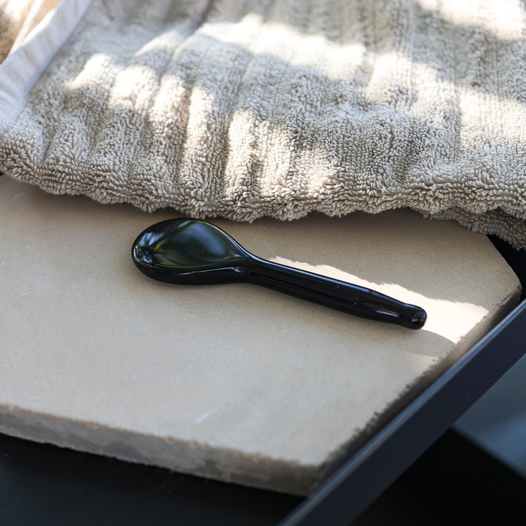 Gua Sha Spoon Black Obsidian